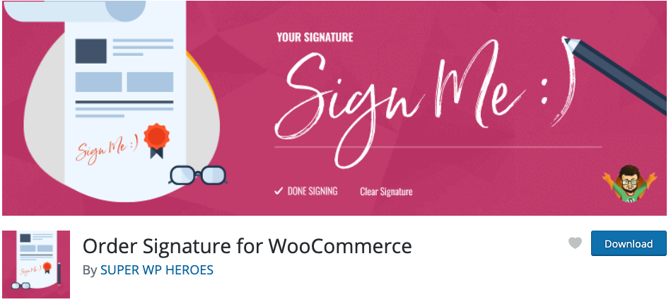 Order Signature for WooCommerce