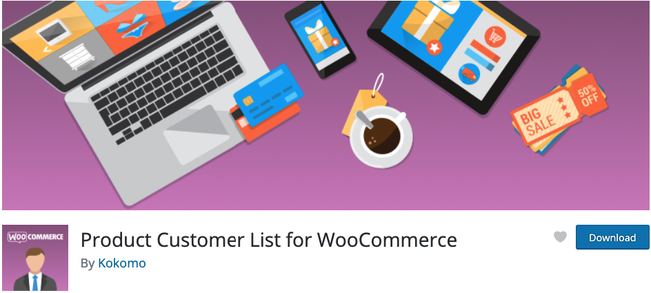 product customer list for woocommerce