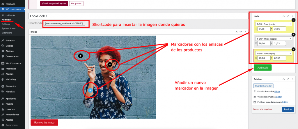 woocommerce lookbook premium tutorial español