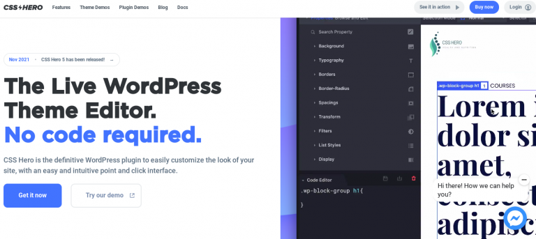 css hero review español