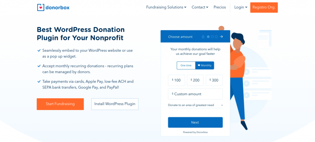 donorbox wordpress plugin donaciones