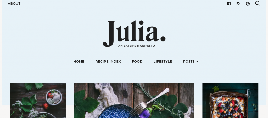 julia wordpress theme