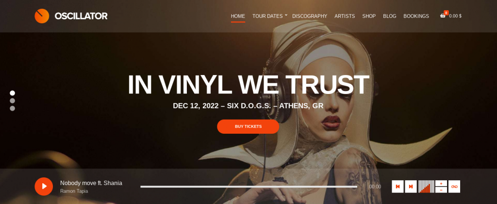 oscillator wordpress