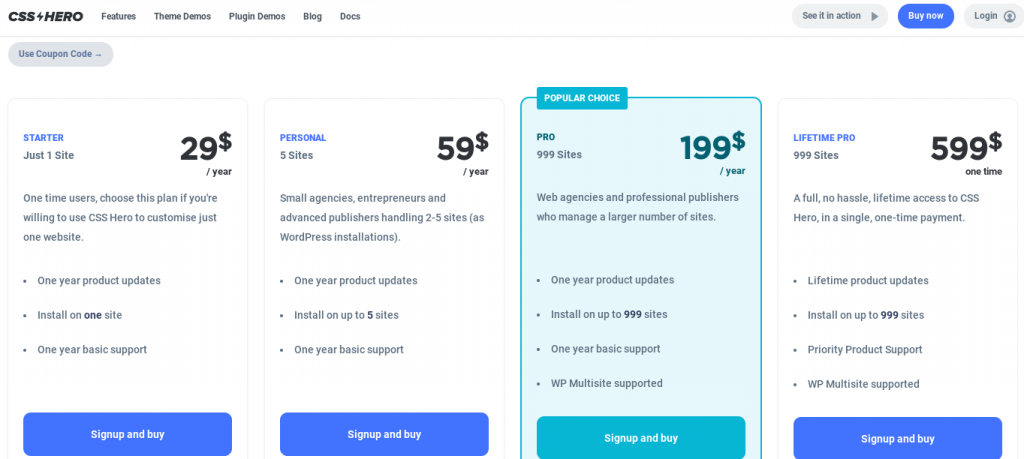 precio css hero