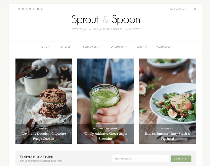 sprout spoon wordpress theme