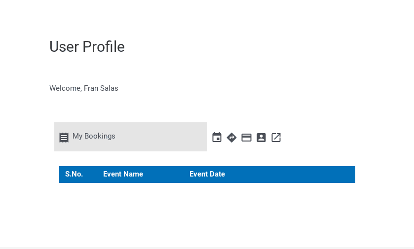 area de usuario eventprime wordpress plugin
