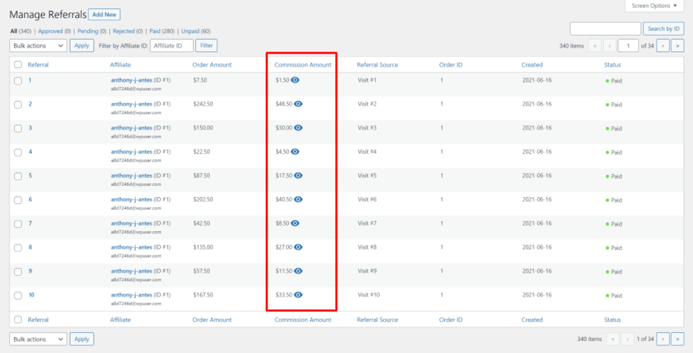 comisiones afiliados solid affiliate wordpress plugin