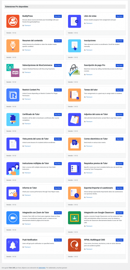 edubin wordpress extensiones tutorlms