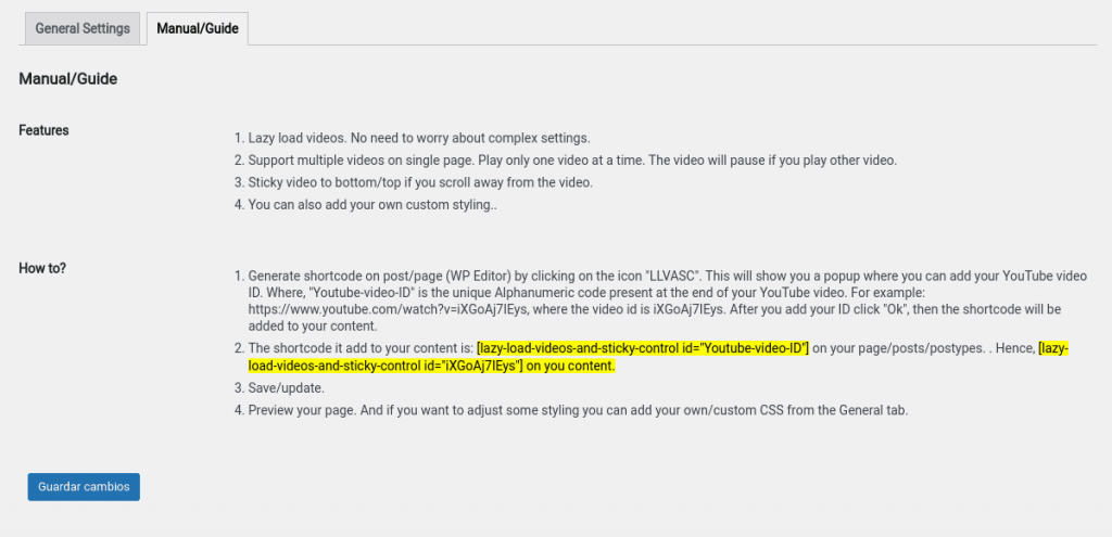 lazy load video sticky wordpress plugin
