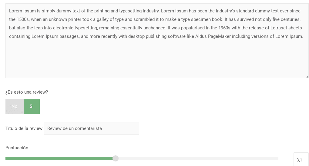 lets review wordpress plugin comentarios