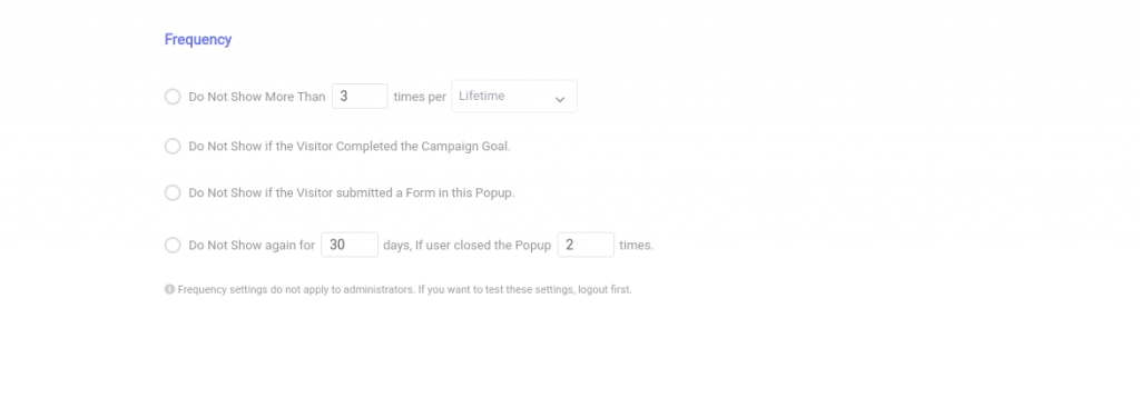 opciones ajustes brave popups wordpress plugin