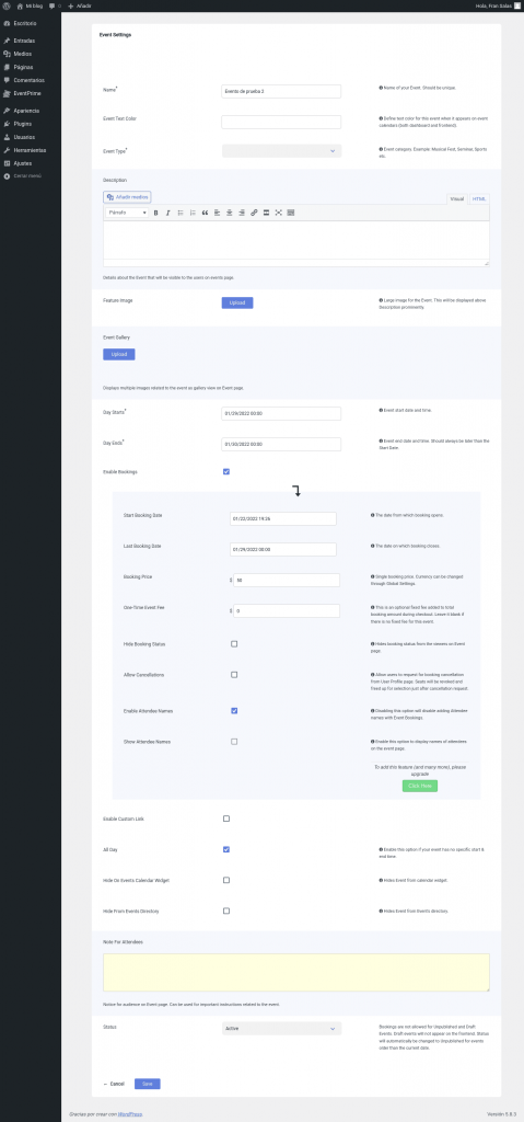 ✅ EventPrime | Sistema de reservas y venta de tickets para WordPress [Review 2022] 1