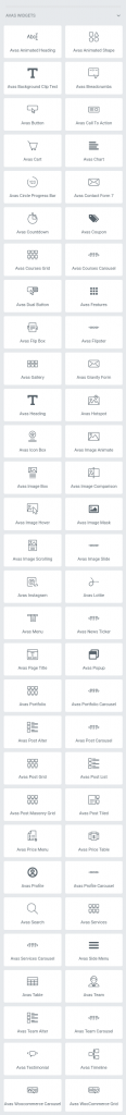 avas wordpress theme elementor widgets