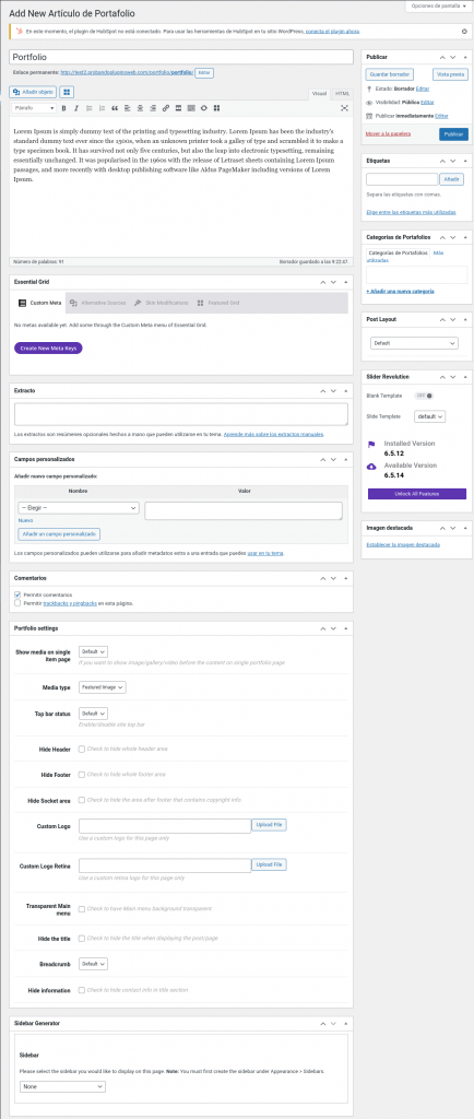 kleo wordpress portfolio