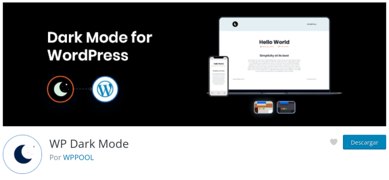 wp dark mode wordpress plugin tutorial español