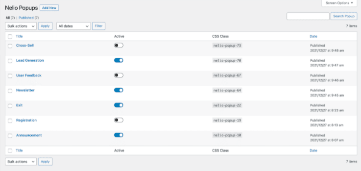 wordpress plugin nelio popups