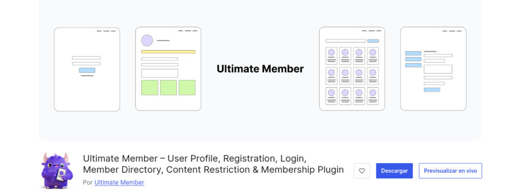 ultimate member wordpress plugin