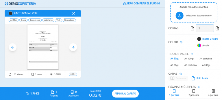 plugin copisteria wordpress