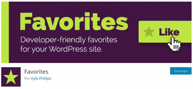 favorites wordpress plugin