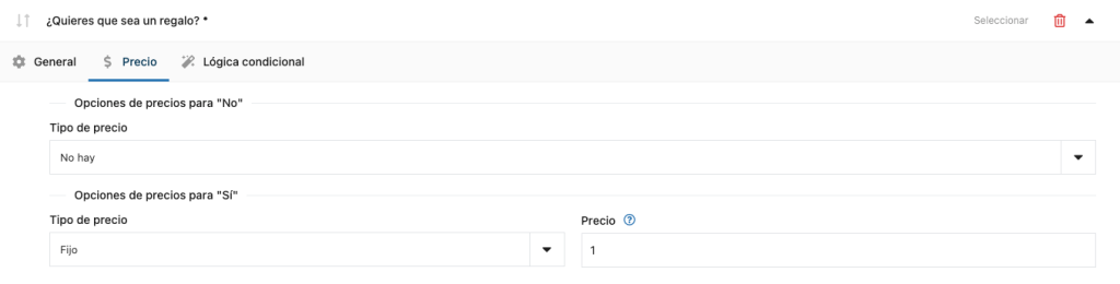 coste adicional flexible product fields woocommerce