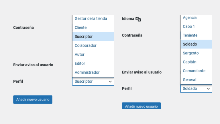 cambiar nombres roles wordpress snippet código