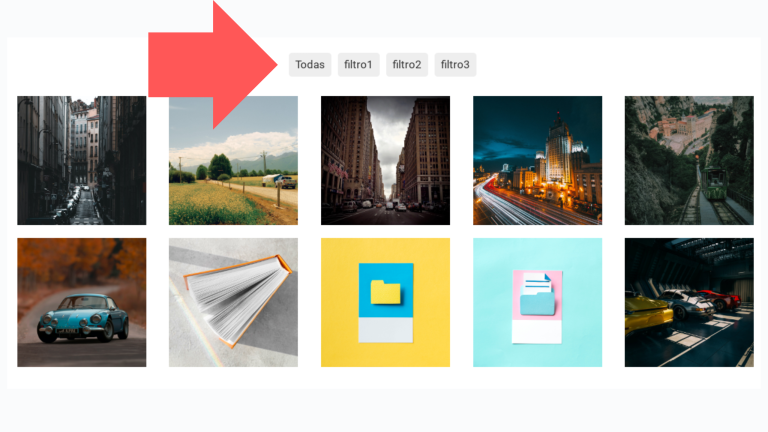 galaria de imagenes con filtro wordpress sin plugins