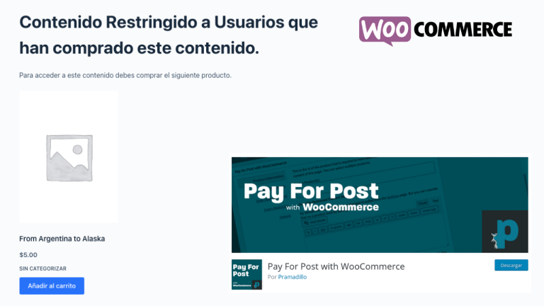 pay per post wordpress plugin woocommerce