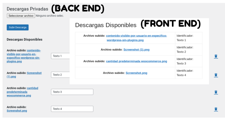 zona-de-descargas-front-end-wordpress-sin-plugins