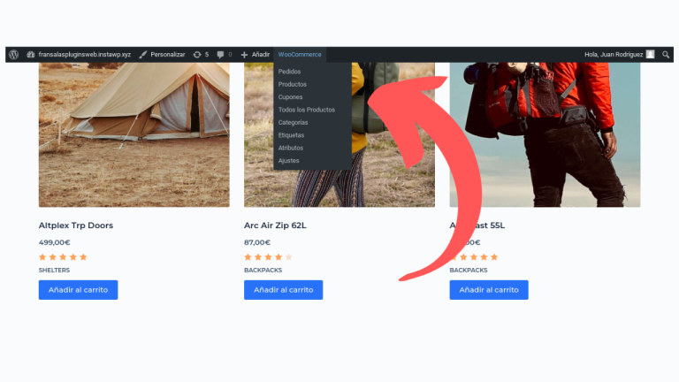 Acceso Directo Menú Woocommerce en Admin bar sin plugins