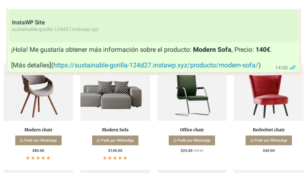pedido por whasapp desde tienda y producto individual woocommerce