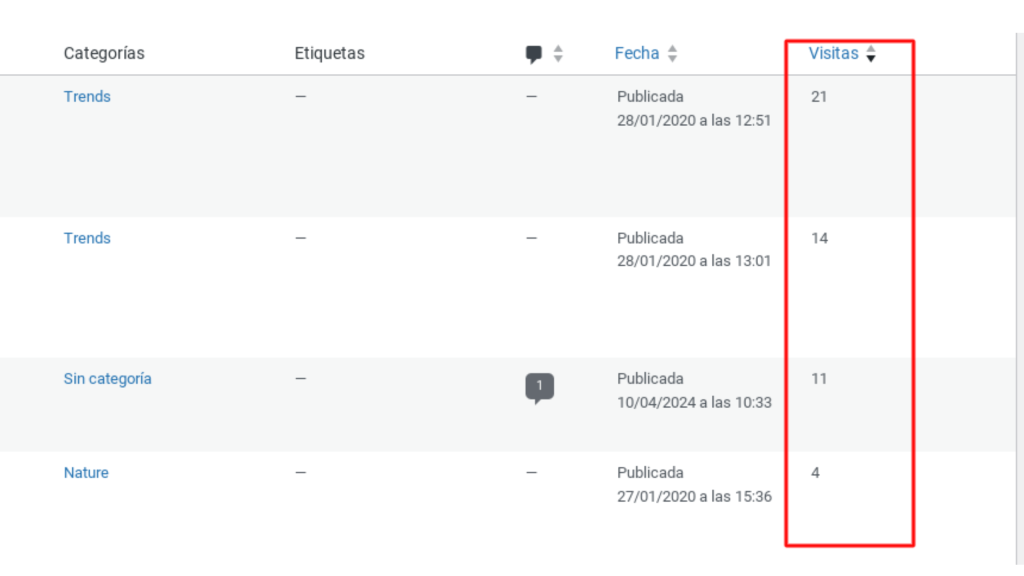 contador visitas sin plugins wordpress