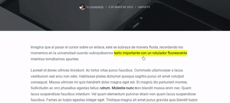 Efecto Subrayado Dinámico a los enlaces con CSS
