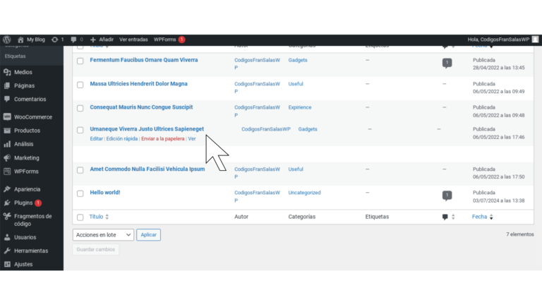 Reordenar Entradas, Páginas y Productos (Arrastrar/Soltar) Sin Plugins [WordPress]