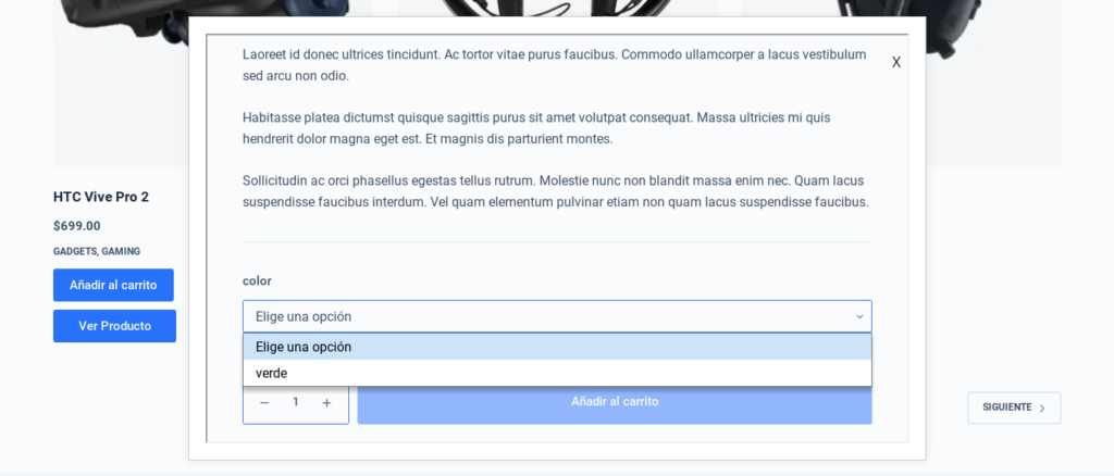 quick view woocommerce sin plugins