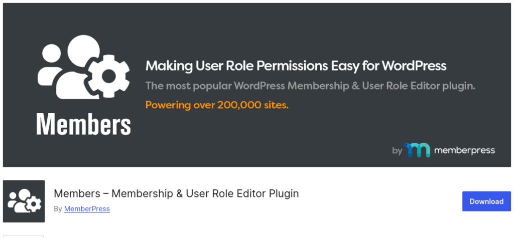 members wordpress role