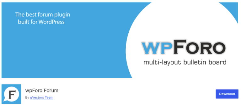 wpforo wordpress plugin
