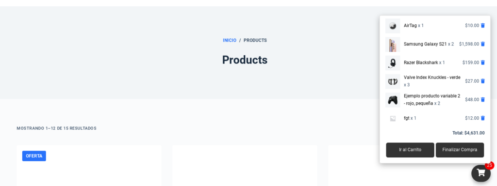 carrito fijo flotante woocommerce sin plugins