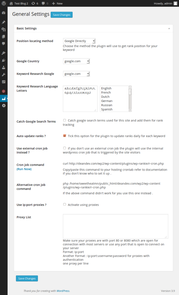 Rankie - WordPress Rank Tracker Plugin tutorial español