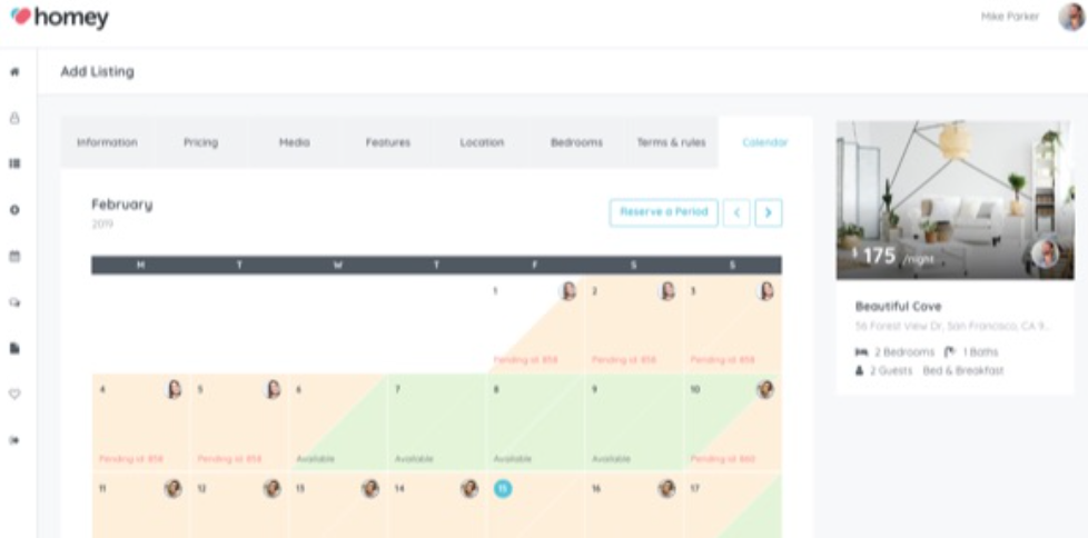 homey reservas propiedades wordpress