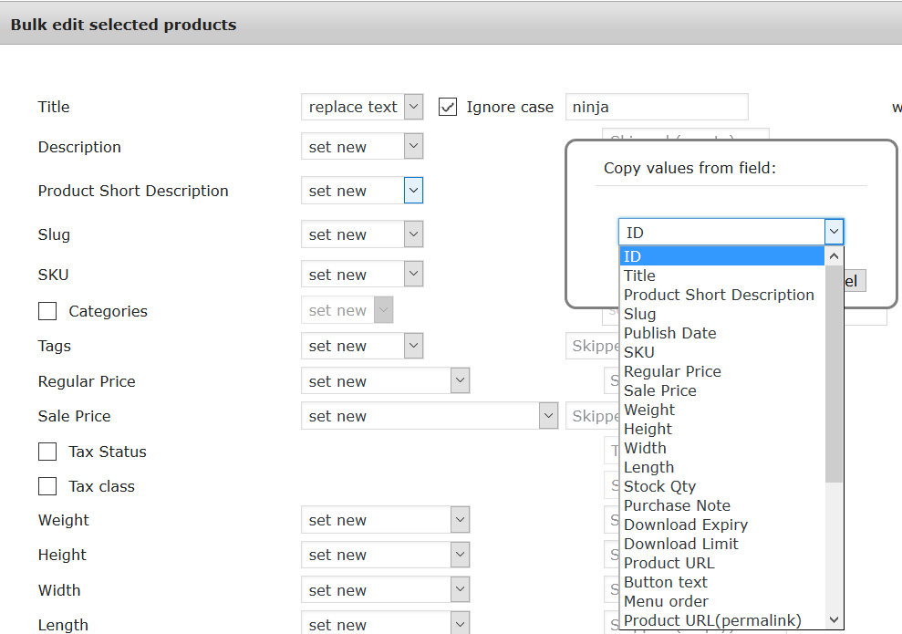 WooCommerce Advanced Bulk Edit 3