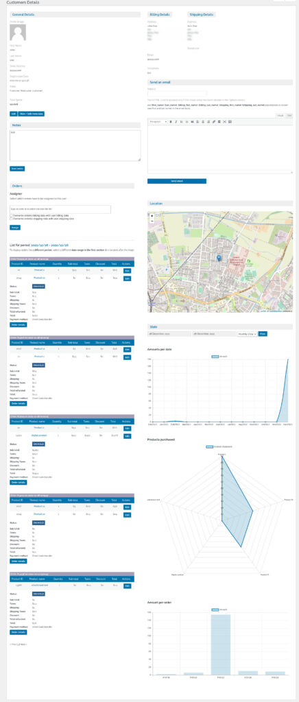 WooCommerce Customers Manager wordpress plugin
