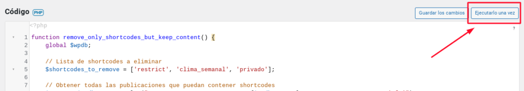 eliminar shortcodes automaticamente wordpress