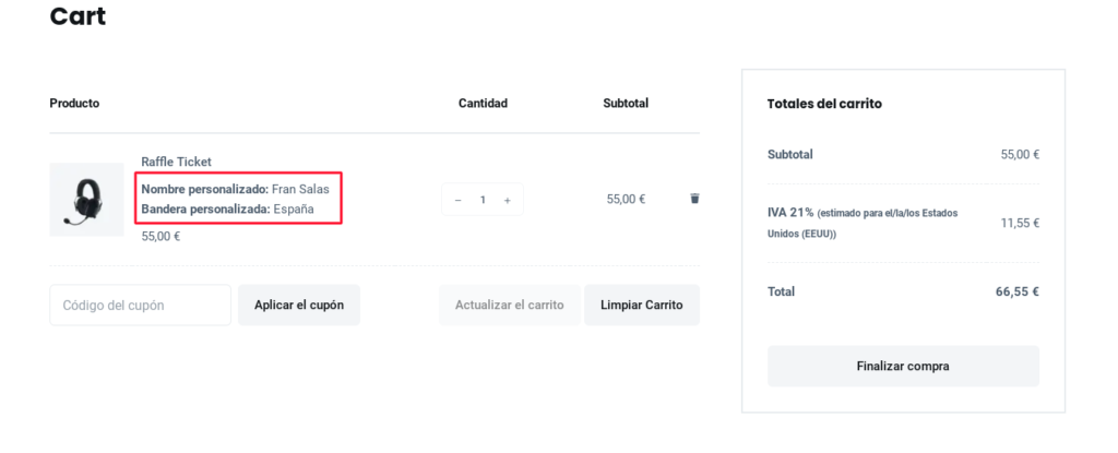 producto personalizado woocommerce wordpress