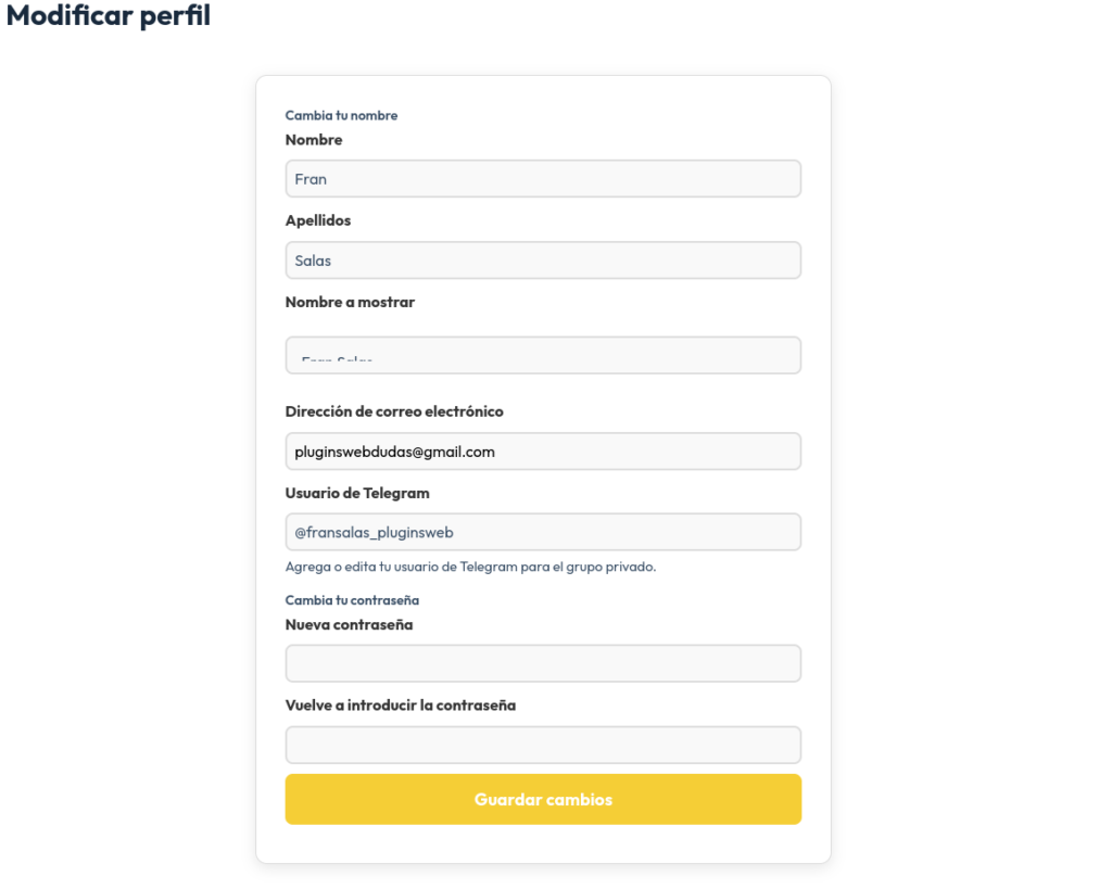 restric content pro agregar campos personalizados