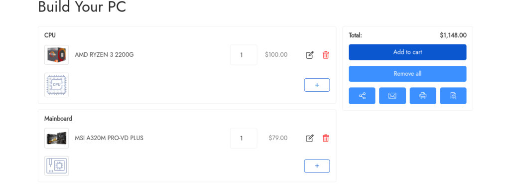 woocommerce product builder