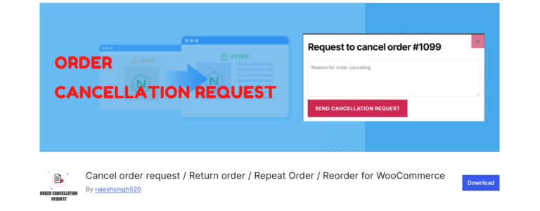 Cancel order request  Return order  Repeat Order Reorder for WooCommerce