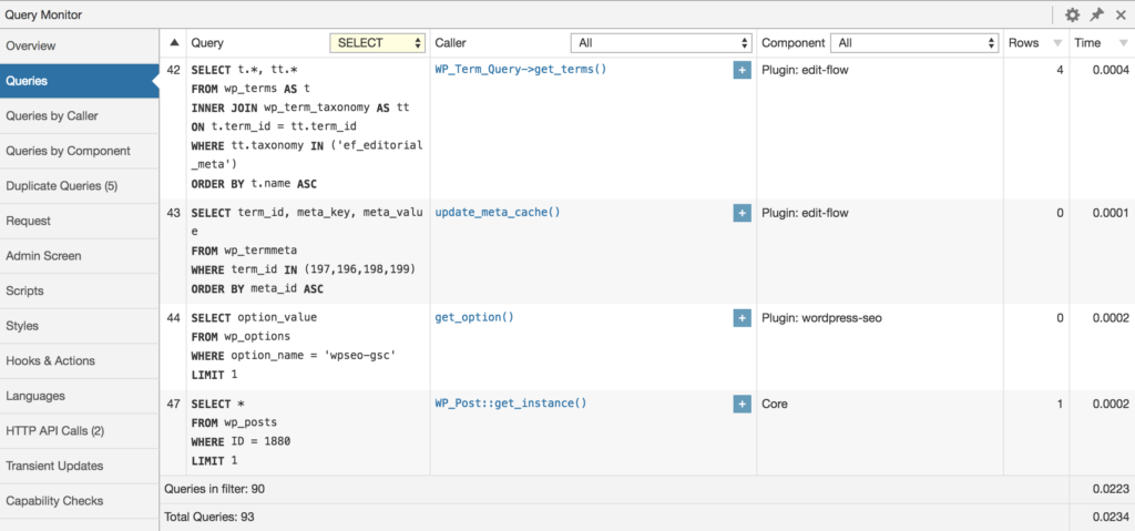 Query Monitor – The developer tools panel for WordPress tutorial