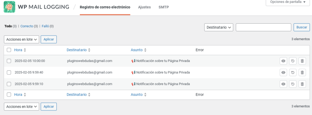 codigo zona usuarios emails