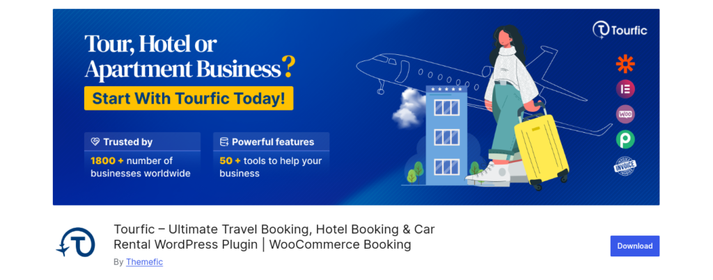 Tourfic – Ultimate Travel Booking Hotel Booking & Car Rental WordPress Plugin  WooCommerce Booking