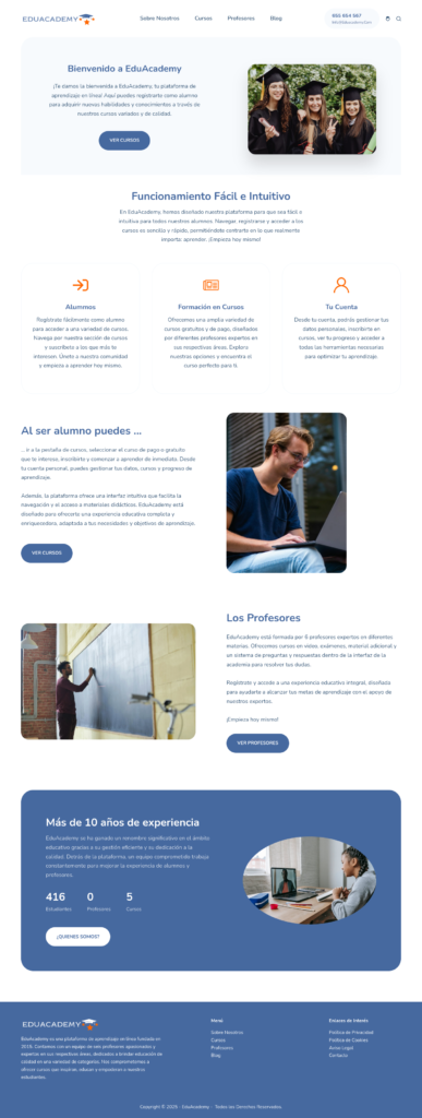 academia online wordpress